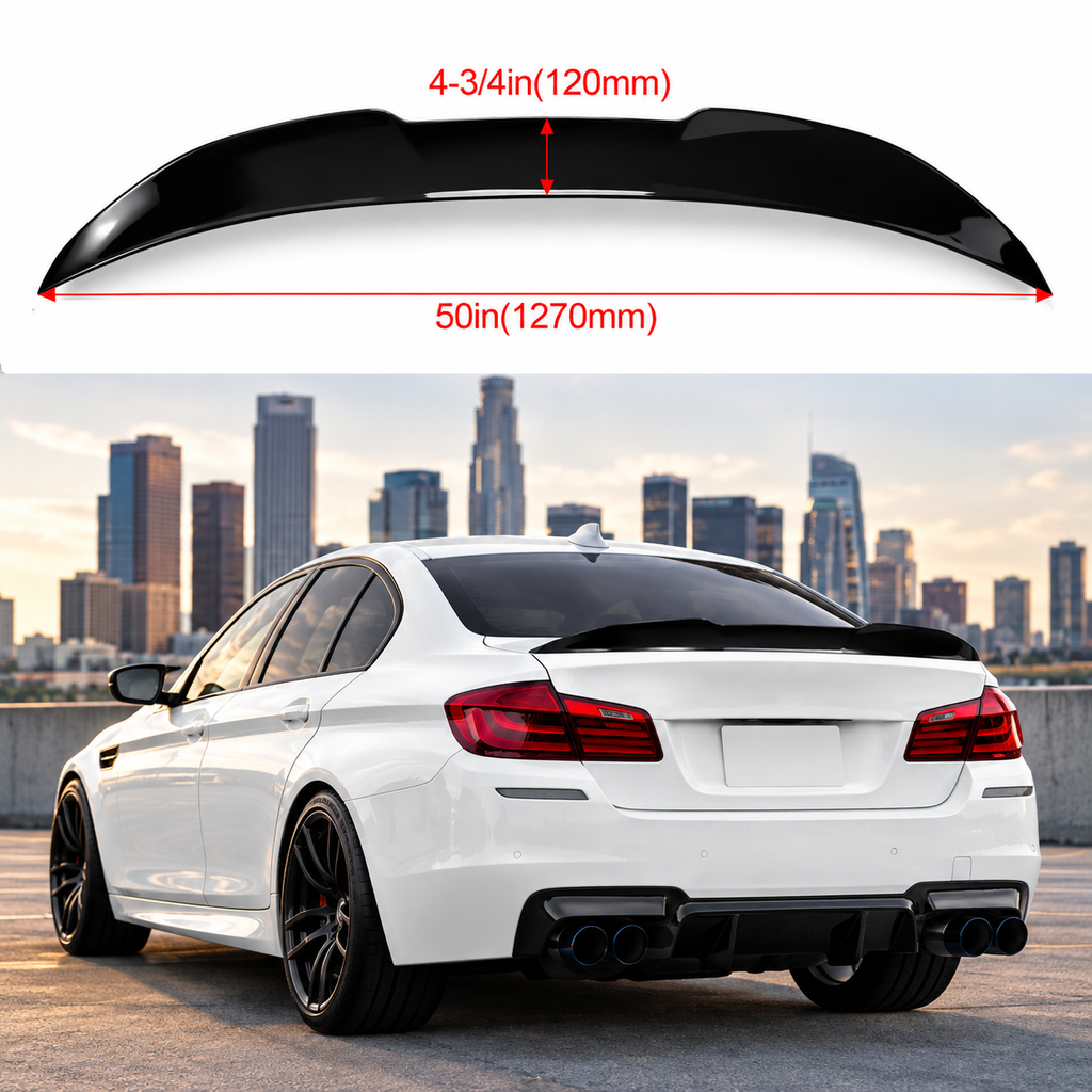 BMW F10 PSM Style Rear Trunk Spoiler  Gloss Black  2011–2017