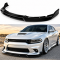 Dodge Charger SRT V2 Style Front Bumper Lip Splitter Gloss Black 2015–2021