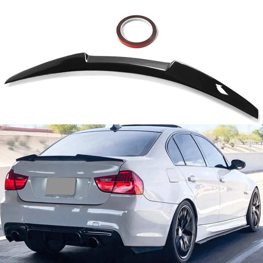 BMW E90 M4 Style Rear Trunk Spoiler Gloss Black 2006–2011