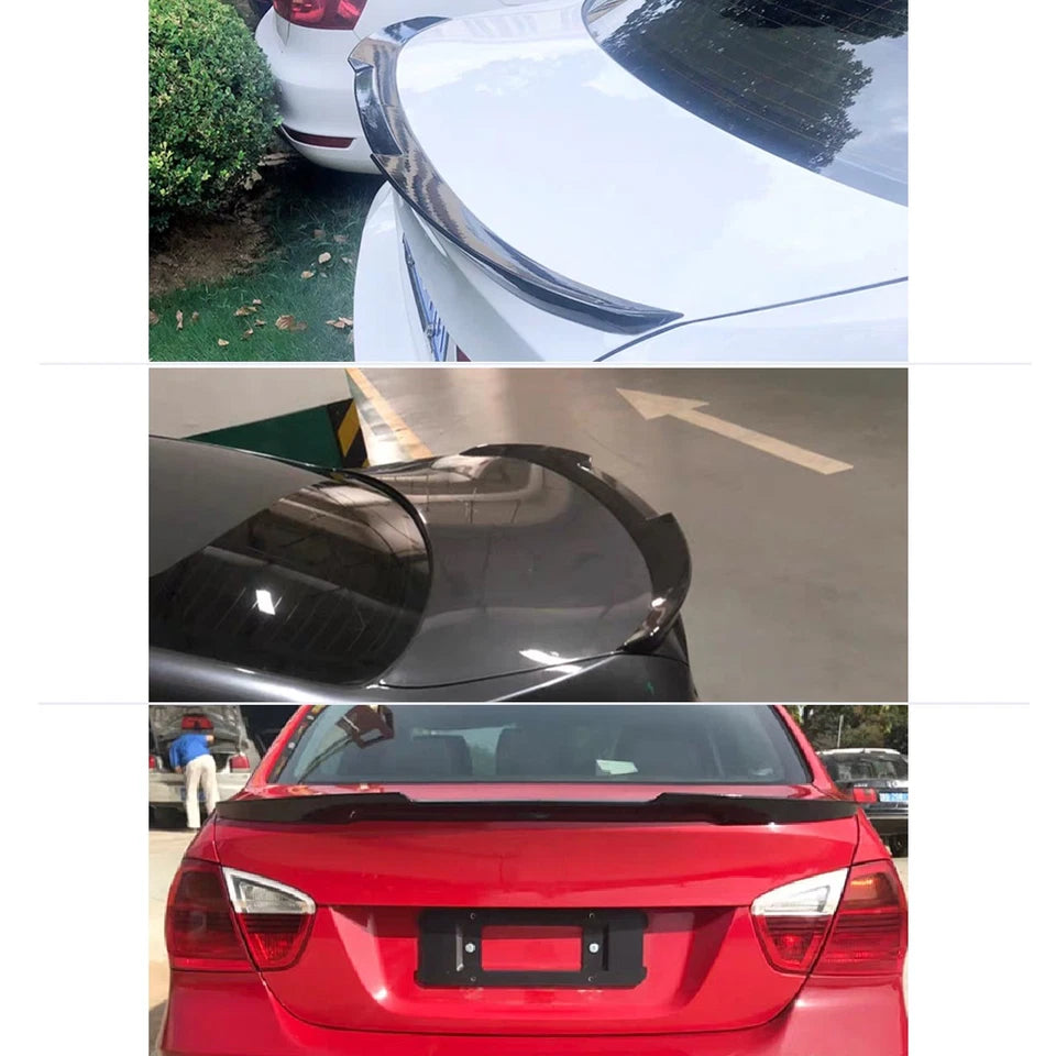 BMW E90 M4 Style Rear Trunk Spoiler Gloss Black 2006–2011