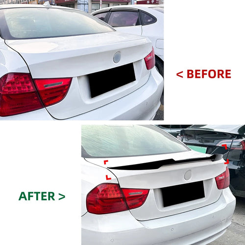 BMW E90 M4 Style Rear Trunk Spoiler Gloss Black 2006–2011