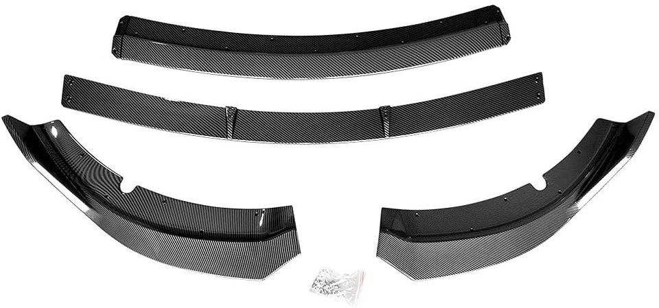 Dodge Charger SRT Style Front Bumper Lip Splitter Carbon Fiber Look 2015–2023