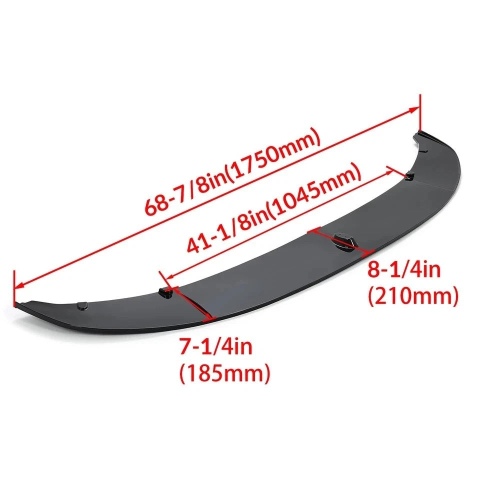 BMW F10 M Sport Front Bumper Lip  Gloss Black 2011–2016