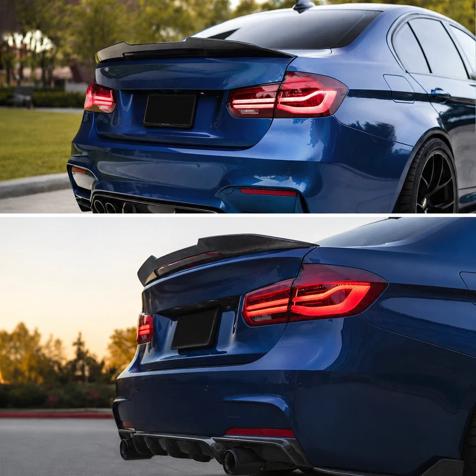 BMW F30 / F80 PSM Style High Kick Trunk Spoiler Gloss Black 2012–2018